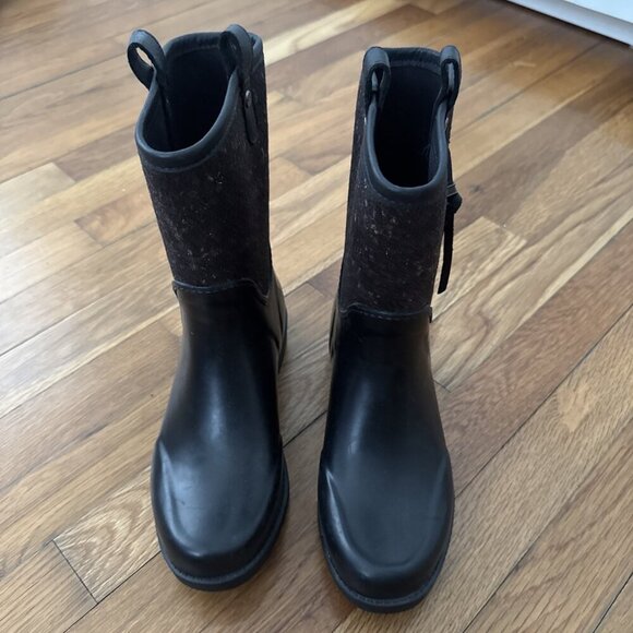 UGG Stephanson Rain Boots Women's Waterproof Tassel English Countryside Size 7 - Picture 1 of 6